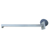 1/2" MPT x 17" Square Shower Arm w/ Flange- PVD Satin Nickel