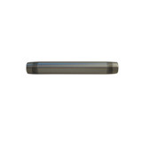 1/2" MPT X 12" Threaded Brass Nipple- PVD Satin Nickel