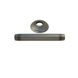 1/2" MPT x 3" Ceiling Mount Shower Arm w/ Flange - PVD Stainless Steel
