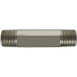 1/2" MPT x 3" Threaded Brass Nipple- PVD Polished Nickel