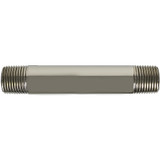 1/2" MPT x 4" Threaded Brass Nipple- PVD Polished Nickel