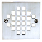 4 -1/4" OD Square Strainer w/ 3 -3/8" Screw Holes- PVD Stainless Steel
