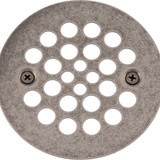 4 -1/4" OD Strainer w/ 2-5/8" Screw Holes- Aged Pewter