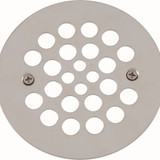 4 -1/4" OD Strainer w/ 2-5/8" Screw Holes- Chrome Plated