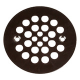 4 -1/4" OD Strainer w/ 2-5/8" Screw Holes- Flat Black
