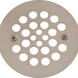 4 -1/4" OD Strainer w/ 2-5/8" Screw Holes- PVD Pearl Nickel