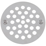 4 -1/4" OD Strainer w/ 3-3/8" Screw Holes- Chrome Plated