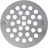4 -1/4" OD Strainer w/ 3-3/8" Screw Holes- PVD Satin Nickel