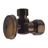5/8" OD X 3/8" OD Qtr Turn Angle Stop, Lead Free- Oil Rubbed Bronze