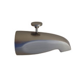 Heavy Brass Tub Spout w/ Back Diverter - PVD Satin Nickel