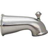 Deluxe Universal Tub Spout w/ Nose Diverter - PVD Satin Nickel