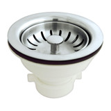 Deep Duo Basket Strainer - PVD Satin Nickel