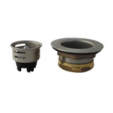 Junior Duo Basket Strainer w/ 2-1/2" Shank- PVD Satin Nickel