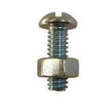 1/4" x 1-1/4" Zinc Plated Stove Bolt w/ Nut
