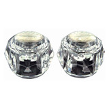 DELTA HOT AND COLD ACRYLIC HANDLES FOR ROMAN TUB