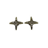 Cross Fit-all Faucet Handles (1pair) - Chrome Plated