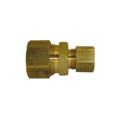 5/8" O.D. x 1/2" O.D. Brass Compression Reducing Union- Lead Free