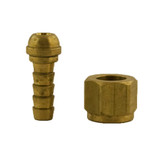 1/4" Barb x 1/4" FPT Swivel Brass Adapter - BBA14-14FS