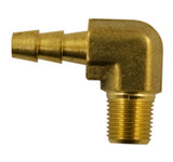 3/8" BARB X 1/2" MPT BRASS ELBOW