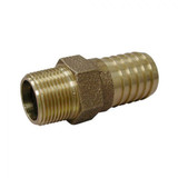 1-1/2" Insert x 1-1/2" MPT Red Brass Male Insert Adapter- Lead Free