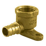 3/4" PEX x 1/2" FPT Brass Drop Ear Elbow- Lead Free