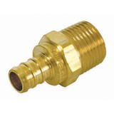 3/4" PEX x 1" MPT Brass Adapter- Lead Free