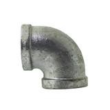 1" FPT Galvanized Malleable Banded 90º Elbow