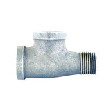 3/4" FPT x 3/4" MPT x 3/4" FPT Galvanized Malleable Banded Street Tee