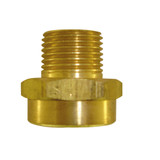 3/4" FHT x 3/4" MPT Brass Hose Nipple
