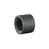 1/2" FPT Standard Black Merchant Half Coupling