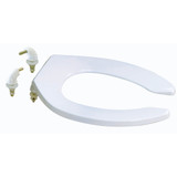 Elongated Open-front Plastic Toilet Seat- White (New Part# DCP-EO-WH)