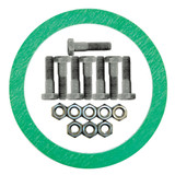 3" IPS Flange Connection Kit w/ Asbestos Free Gasket/ Zinc Plated Bolts