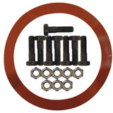 1-1/4" IPS Flange Connection Kit w/ Red Rubber Gasket