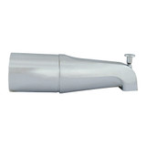 10" BRASS LONG TUB SPOUT NOSE DIVERTER, TWO PIECE - 
 CHROME PLATED