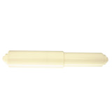 White Plastic Toilet Paper Roller w/ 3 Step