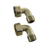 Bath Faucet Coupling Elbows (Ground Joint) - Chrome Plated