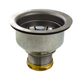 Double (deep) Cup Basket Strainer w/ Stick Post (brass nut)