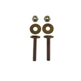 1/4" x 2-1/4" Brass Closet Bolt Set w/ Round Washers- 150 Pair/ Display