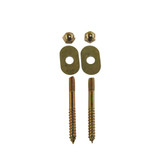 5/16" x 2-1/2" Closet Screw Set w/ Oval Washers- Paired
