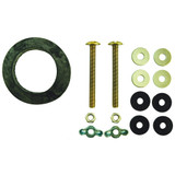5/16" x 3" Brass Tank Bolt Kit w/ Wing/Hex Nuts and Gasket