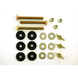 5/16" x 3" 3pc Brass Tank Bolt Set w/ Hex/Wing Nuts
