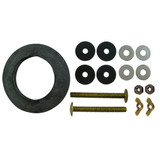 5/16" x 3" Brass Tank to Bowl Bolt Kit w/ Wing/Hex Nuts and Gasket for American Standard