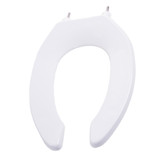 Deluxe Commercial Plastic Seats - Elongated Open Front - White