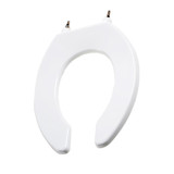 Deluxe Commercial Plastic Seats - Round Open Front - White