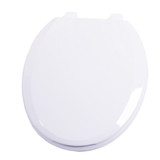 Deluxe Residential Plastic Seats - Slow Close Round Front - White
