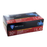 Large Thick (14 mil) Blue Latex Gloves (50pr)
