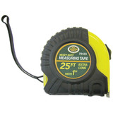 1" Wide x 25' Locking Measuring Tape w/ Rubber Case