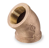 125# Bronze Threaded 45 Elbow