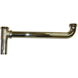 1-1/2" X 16" 17 Ga Brass End Outlet Waste S/J- Chrome Plated