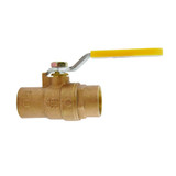 1/4" FPT Brass Standard Port Ball Valve- Threaded
